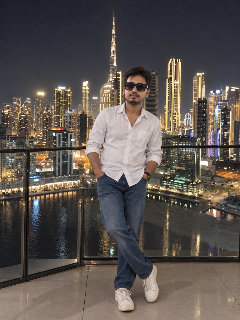 Manish Kumar Dubai Skyline